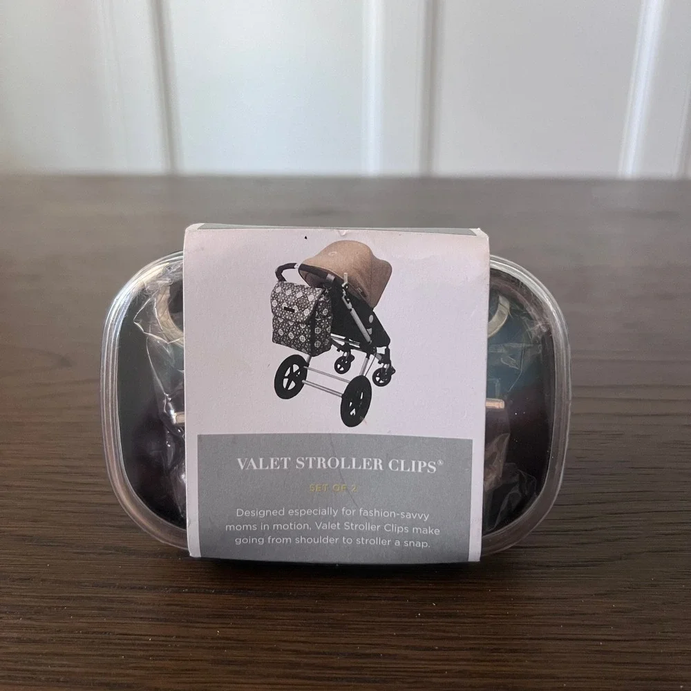 Valet Stroller Clips Set of 2 Fashion Savvy Moms On The Go Bag‎ Organizer